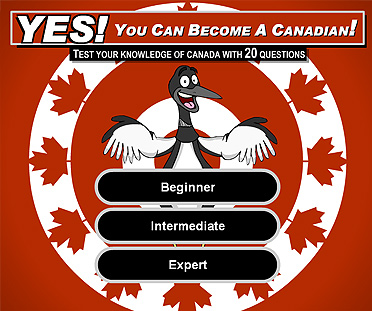 Yes, You Can Become a Canadian Trivia Game.